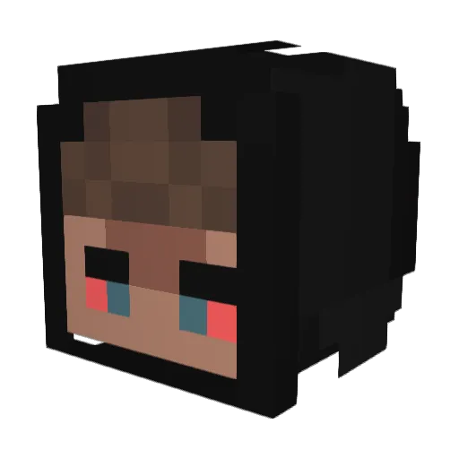 Kroli789 Minecraft avatar head, 3D render