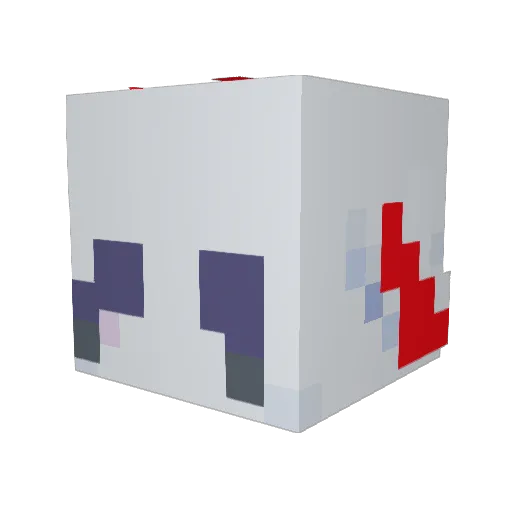 Kroliczek7062 Minecraft avatar head, 3D render
