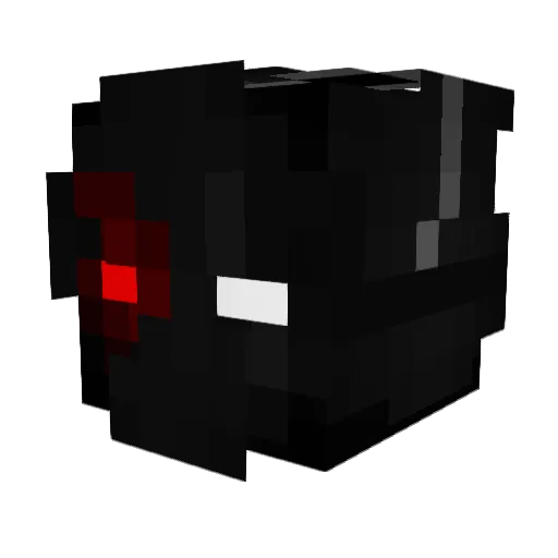 KroliczekLeo Minecraft avatar head, 3D render