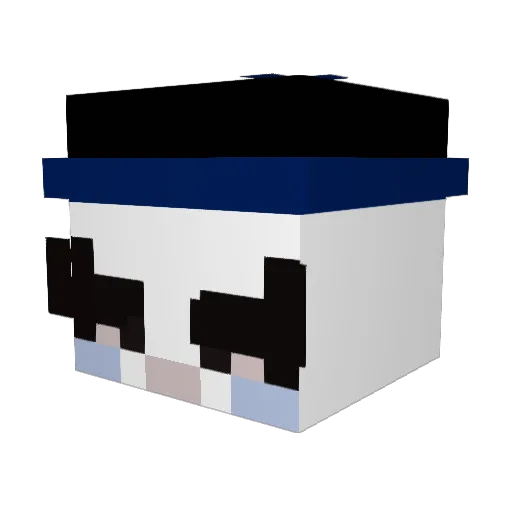 KrolowlaPL Minecraft avatar head, 3D render