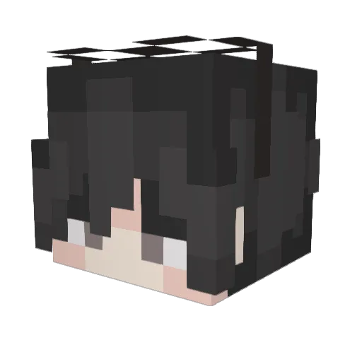 KromeB Minecraft avatar head, 3D render