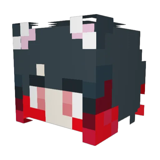 KromiaYT Minecraft avatar head, 3D render