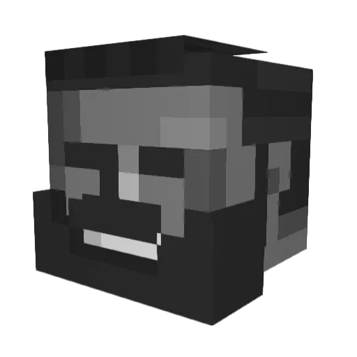 Kromio Minecraft avatar head, 3D render