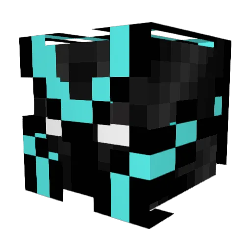 Kromu1 Minecraft avatar head, 3D render