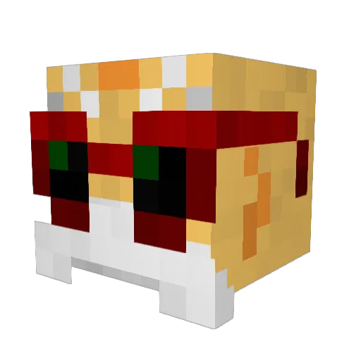 Kronasus Minecraft avatar head, 3D render