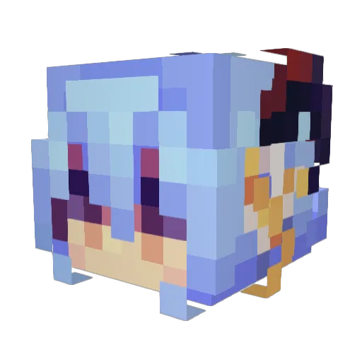 KroneWind Minecraft avatar head, 3D render