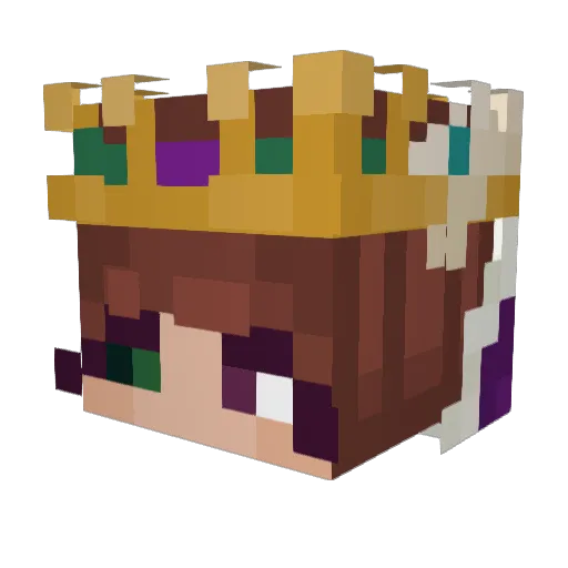 KronenBot Minecraft avatar head, 3D render