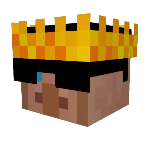 Kroney_69 Minecraft avatar head, 3D render