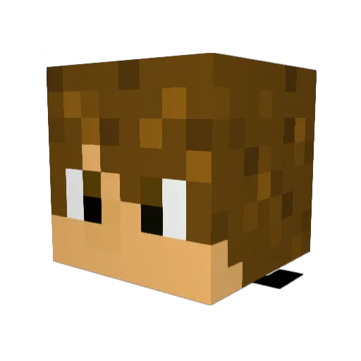 Kronezo Minecraft avatar head, 3D render