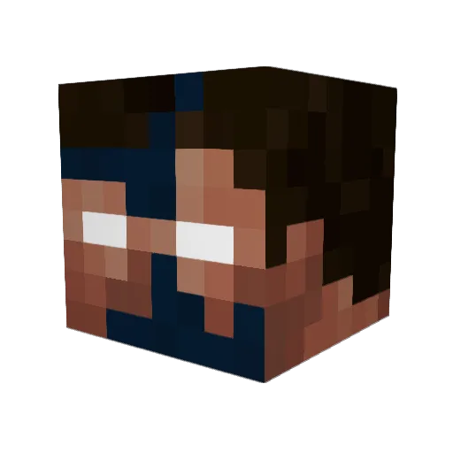 Kronic4323 Minecraft avatar head, 3D render