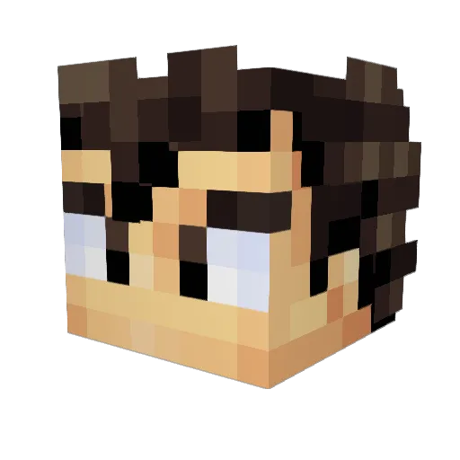 Kronic_Oof Minecraft avatar head, 3D render