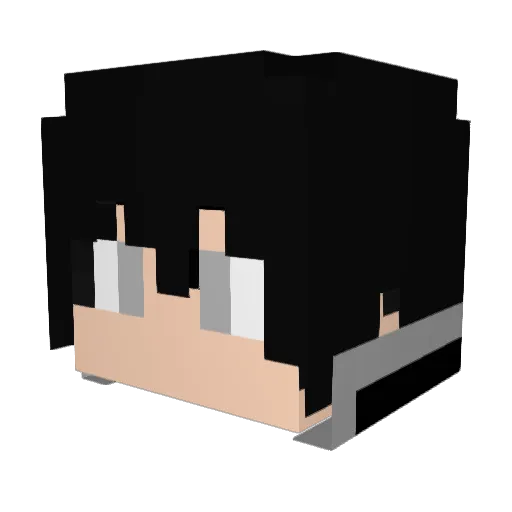 Kronikkkk Minecraft avatar head, 3D render