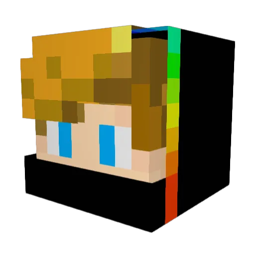 Kronix355 Minecraft avatar head, 3D render