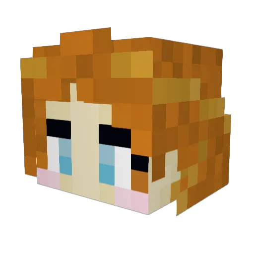 KronkDaddy Minecraft avatar head, 3D render