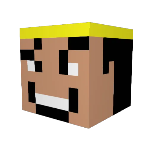 Kronk_23 Minecraft avatar head, 3D render