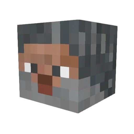 KronnusTF Minecraft avatar head, 3D render