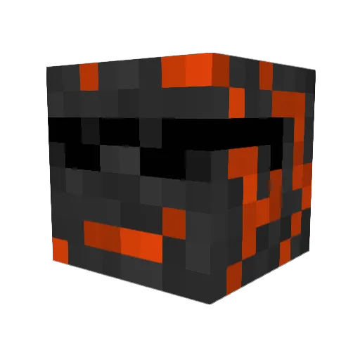 Kronokhan Minecraft avatar head, 3D render