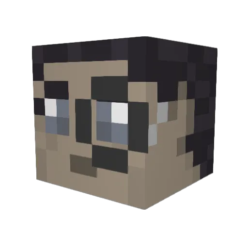 Kronos1994 Minecraft avatar head, 3D render