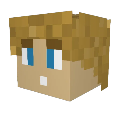 Kronos7089 Minecraft avatar head, 3D render