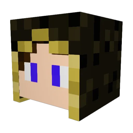 KronosTitan Minecraft avatar head, 3D render