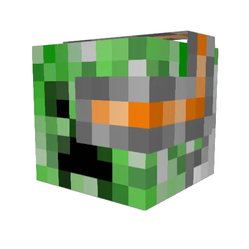 KronosTrolls Minecraft avatar head, 3D render