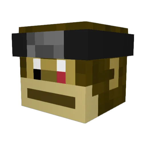 Kronosxz Minecraft avatar head, 3D render