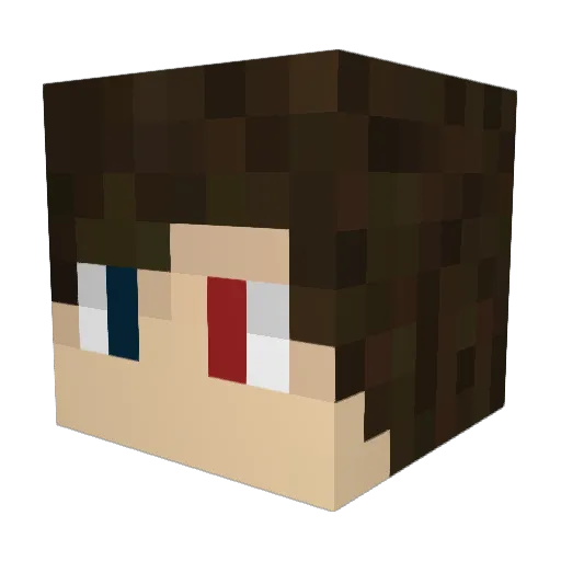 KronusBR Minecraft avatar head, 3D render
