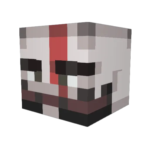 Kronwinkler Minecraft avatar head, 3D render