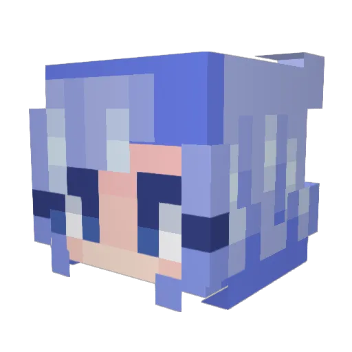 Kropianka Minecraft avatar head, 3D render