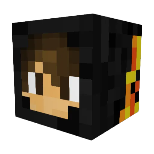 KroscBoom Minecraft avatar head, 3D render