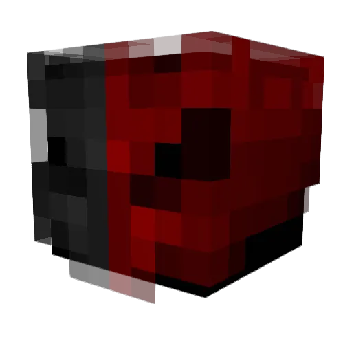 Kroshunt Minecraft avatar head, 3D render
