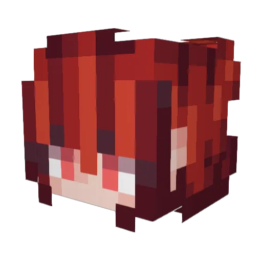 Kroshunter Minecraft avatar head, 3D render