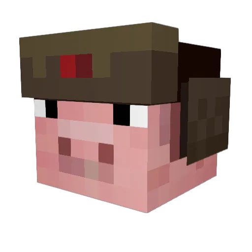 KrostyKS Minecraft avatar head, 3D render