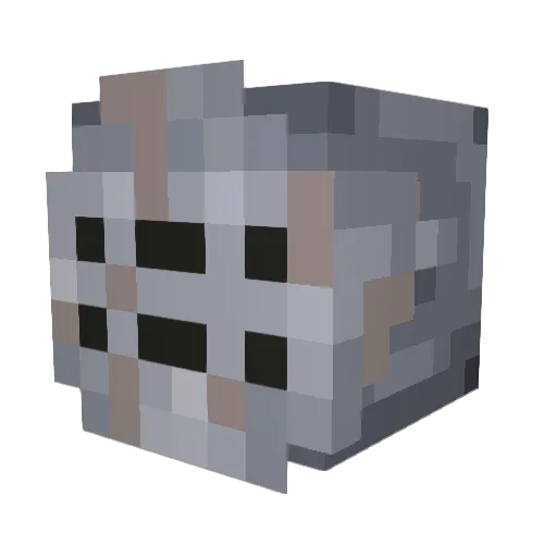 Krotamon Minecraft avatar head, 3D render