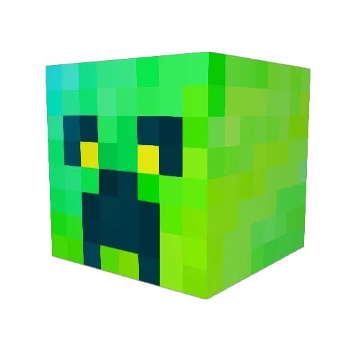 Krovolos Minecraft avatar head, 3D render