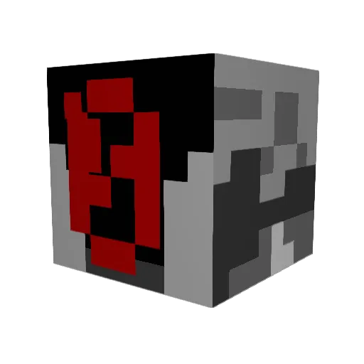 Krows_ Minecraft avatar head, 3D render
