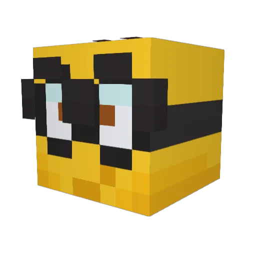 Krozak82 Minecraft avatar head, 3D render