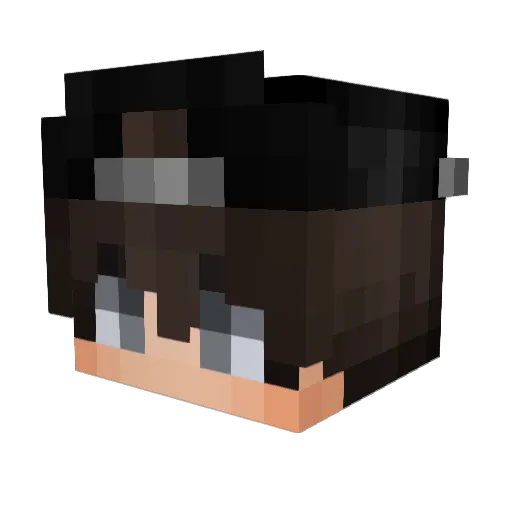 Krozer Minecraft avatar head, 3D render