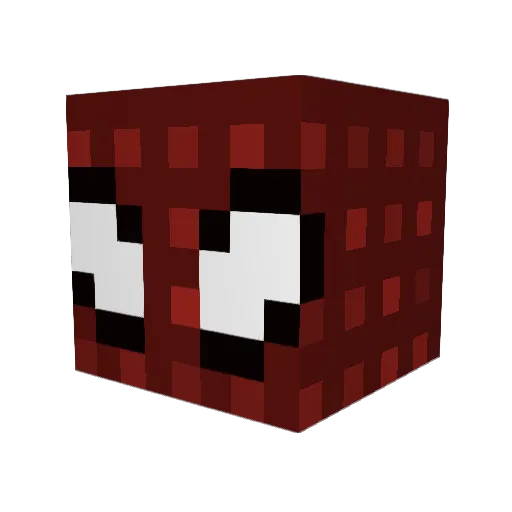 Krozerv Minecraft avatar head, 3D render