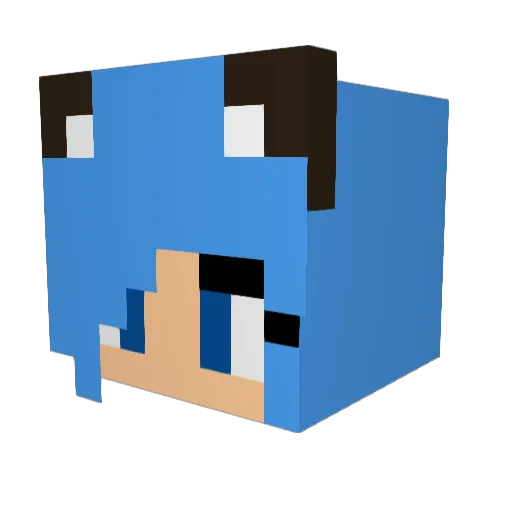 Krpata007 Minecraft avatar head, 3D render