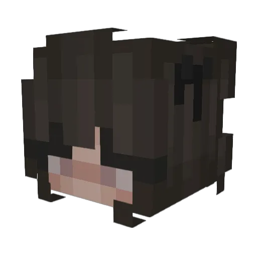 Krrampus Minecraft avatar head, 3D render