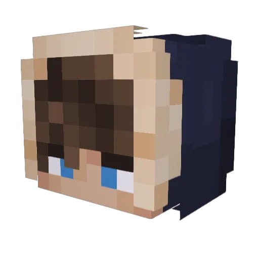 Krrye Minecraft avatar head, 3D render