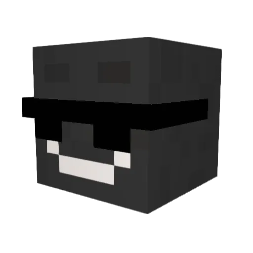 Krtek2010 Minecraft avatar head, 3D render