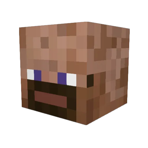 Kru3 Minecraft avatar head, 3D render