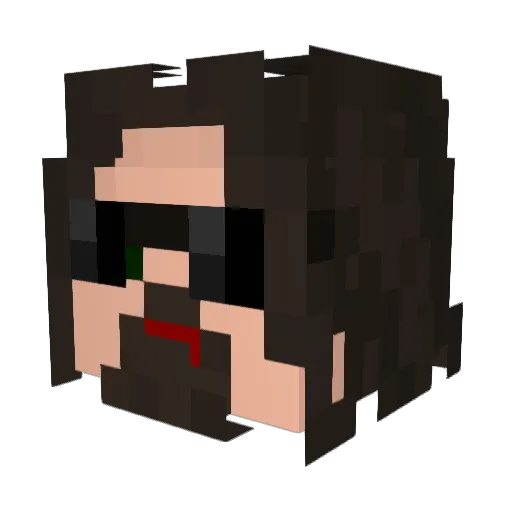 KruSyn Minecraft avatar head, 3D render