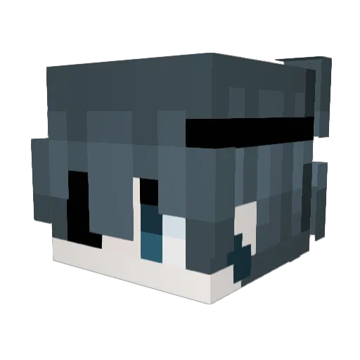 KruassUTF Minecraft avatar head, 3D render
