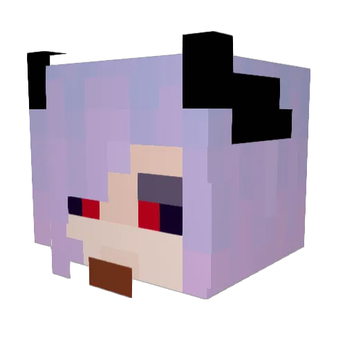 Krubster Minecraft avatar head, 3D render