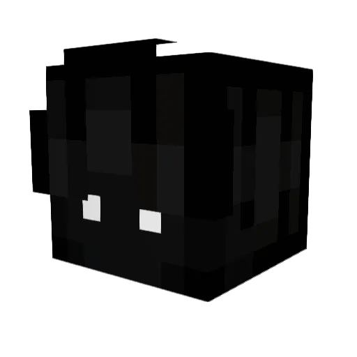 Krubuntu Minecraft avatar head, 3D render