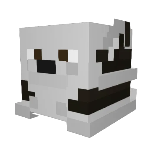 Krucznik Minecraft avatar head, 3D render