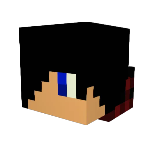 Krudz Minecraft avatar head, 3D render